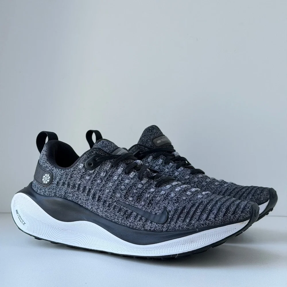 Nike ReactX Infinity Run 4 Oreo Mens 10.5 Knit Cushion Road Running Shoes Gym